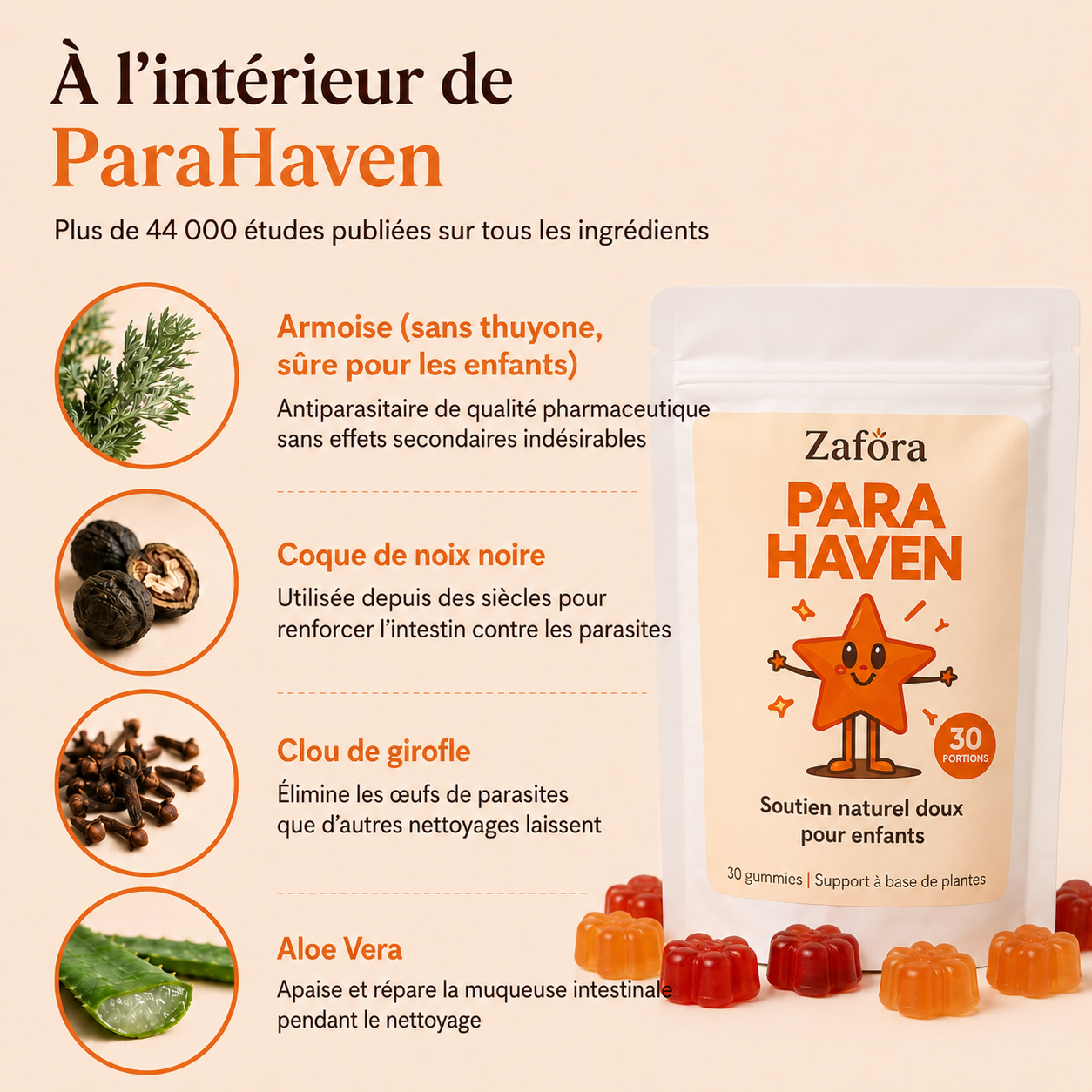 Zafora Kit Détox Intestinale pour Enfants