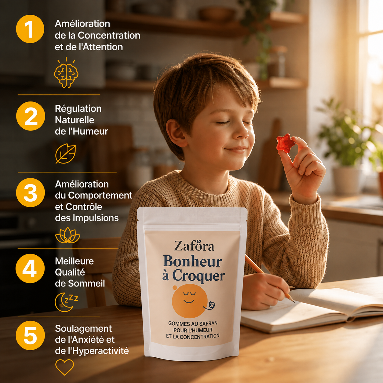 Zafora Gommes au safran